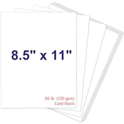 Joyberg 200P White Cardstock 8.5 x 11, 230gsm Cover Cardstock Paper, 85 Lb Heavy Card Stock for Printer, Card Stock Paper for Invitations, Scrapbooking, Crafts, Diy Cards, Decoration, Drawing