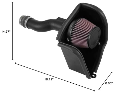 K&N Cold Air Intake System: High-Flow Air Filter, Increase Performance & Acceleration: Compatible with 2016-2021 HONDA: Civic, 63-3516