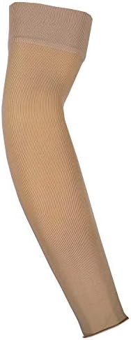 Truform Lymphedema Compression Arm Sleeve, 20-30 mmHg Post Mastectomy Support, Beige, Medium