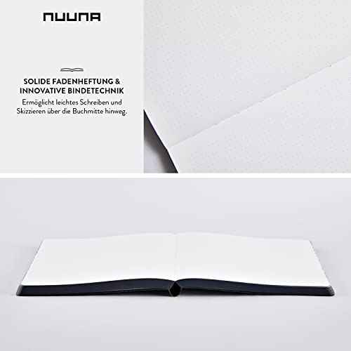 Nuuna Graphic L "Paris" Smooth Bonded Leather Notebook - Black