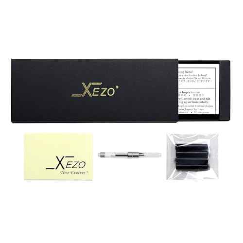 Xezo Speed Master Fountain Pen, Medium Nib. Matte White Color with P?ua Abalone Sea Shell. Rose Gold Plated. Lightweight Brass Body. No Two Alike. Etched With a Serial Number