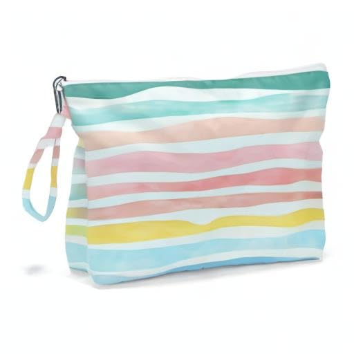 Fokongna Wet Dry Bag – Waterproof Travel Bag, Large Zipper Pouch for Swimsuits, Diapers, Toiletries, Makeup for Women & Girls