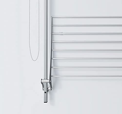foxydry Wall Plus, Wall Mounted Drying Rack, Wall Clothesline, Laundry Drying Rack Foldable and Suspended Clothesline in Aluminium and Steel