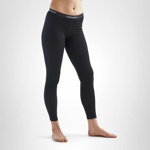 Icebreaker Women's Merino 200 Oasis Thermal Leggings - Black - Medium