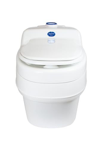Separett Villa Urine-Separating Compost Toilet | No Additives or Mixing Needed | High-Capacity Design | For Homestead, Schoolie, Cottage Use