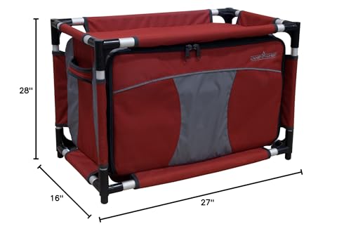 Camp Chef Sherpa Camp Table & Organizer, Table top 27" x 17", Table Height 28", Brick