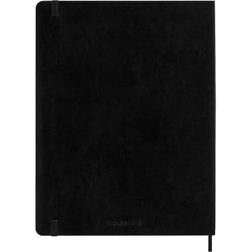 Moleskine Classic 18 Month 2025-2026 Weekly Planner, Soft Cover, XL (7.5" x 10"), Black, 208 pages