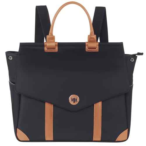 Multi-Functional Shoulder Bag Backpack for Women: 20L Handbag with 12 Pockets Fits 15.6 Inch Laptop & A4 Documents - Ideal for Business Travel Waterproof