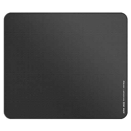 PulsarGamingGears - eS2 Esports Professional Level Gaming Mouse Pad/Mat 4mm Thickness Anti-Slip Base Anti-Fray Precision Stitching 19.3in x 16.5in (XL, Black)