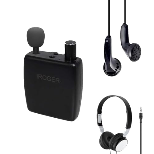 Hearing Amplifier Rechargeable Hearing Aid Device for Ears, with Headphone,Earbuds,Directional Microphone
