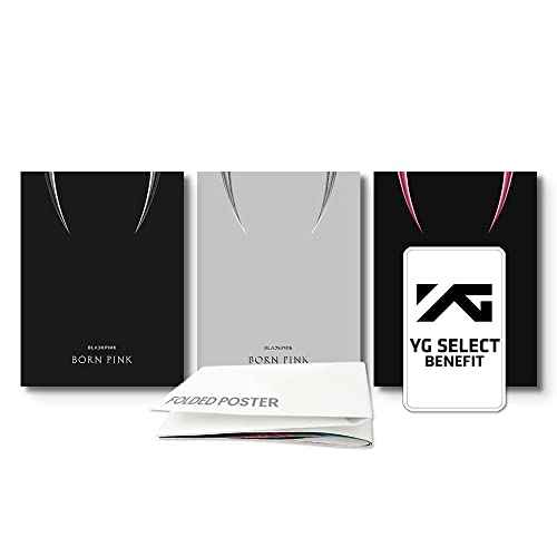 dreamus [ Official store gift ] BORNPINK 2nd ALBUM [BORN PINK] BOX SET [SET ver.] + Pre-order Folded poster (YGP0181)