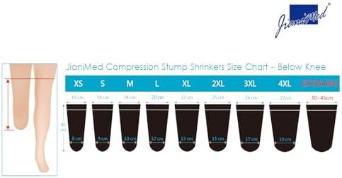 Prosthetic Stump Shrinkers–Below Knee, 40cm, Compression, Amputee Socks, 20-30, Daily use, Taiwan Excellence L
