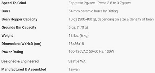 Baratza Forte AP (All-Purpose) Ceramic Flat Burr Commercial Coffee Grinder