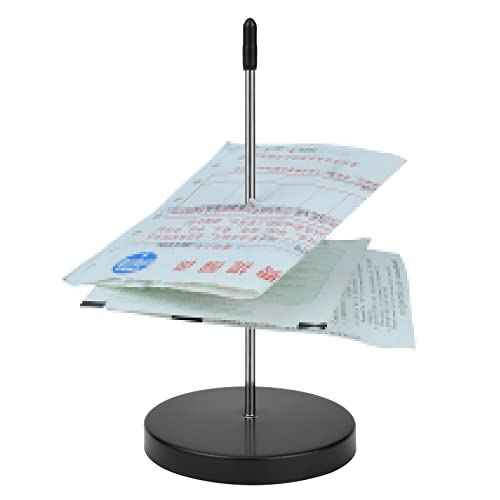 1 Pcs Ticket Spike, Receipt Spike Holder, Metal Bill Memo Holder for Restaurant, Kitchen, Office, Hotel (1)