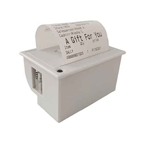 Maikrt Embedded Thermal Printer 1224V Micro Thermal Receipt Printer Serial Port Microcontroller Secondary Development MCU Printing Module TTL/RS232, C209H, 82*58*44MM, Black