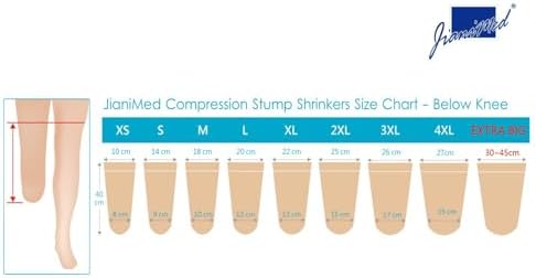 Prosthetic Stump Shrinkers–Below Knee, 40cm, Compression, Amputee Socks, 20-30, Daily use, Taiwan Excellence M