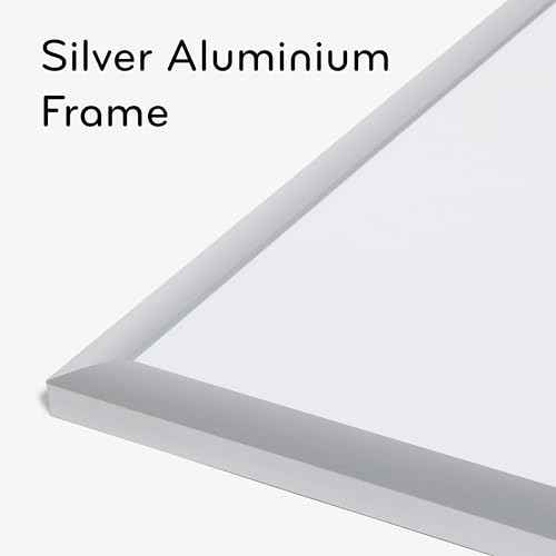 U Brands Dry Erase Board White Board, 24"x18", Silver Aluminum Frame, Melamine Surface