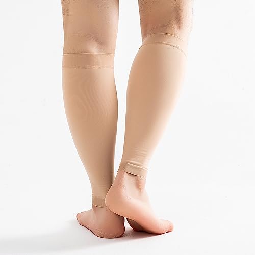 15-20mmHg 20 Pair Men and Women Wide Calf Sleeve Brace Compression Socks for Leg Support, Pain Relief
