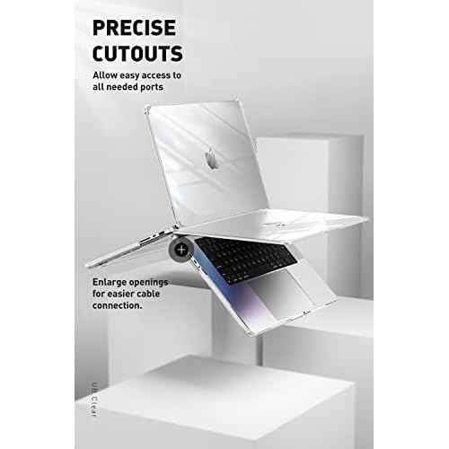 SUPCASE for MacBook Pro 16 Inch Case 2021-2024 Release (Unicorn Beetle Clear), M4/M3/M2/M1 Pro/Max Chip [Anti-Scratch] Slim Cover Accessories for MacBook Pro 16'' with Touch ID, Clear