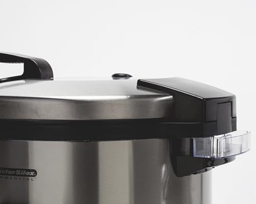 Proctor Silex Commercial 37560R Rice Cooker/Warmer, 60 Cups Cooked Rice Capacity, Nonstick Inner Pot, Hinged Lid, Stainless Steel Housing, Conforms to NSF