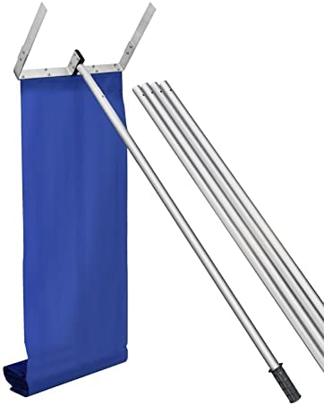 20 Feet Aluminum Snow Rake, with 17' Snow Slide, 5 Extension Tubes & Anti-Skid Handle, Telescoping Snow Removal Tool for Removing Snow, Leaves, Debrisâ¦