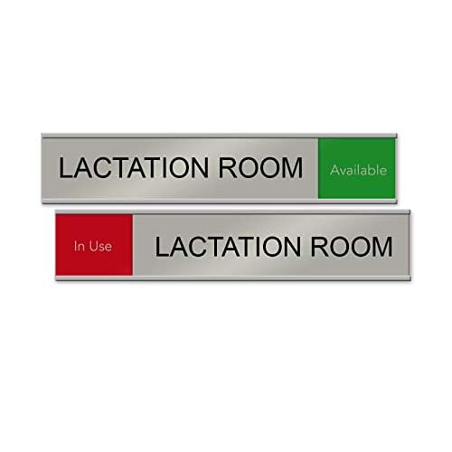 Lactation Room Slider Sign"10 x 2""Available/in Use" (Red/Green)