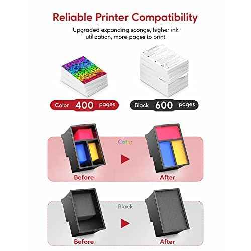 PG-240XL/CL-241XL Compatible Ink Cartridges Replacement for Canon 240 241, 240XL 241XL Combo Pack Use to Canon MG3620 TS5120 MG3520 MG2120 MX452 MX512 MX532 Printer (2 Pack)