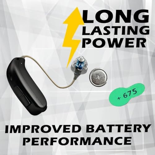 Size 675 Mercury Free 1.45V Hearing Aid Batteries Zinc Air (120 Batteries)