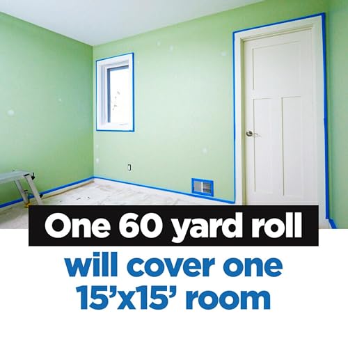 ScotchBlue Original Multi-Surface Painter's Tape 2090, 0.75 Inches x 60 Yards per Roll, 12 Rolls, Blue, 14-Day Clean Removal, UV Resistant, for Indoor and Outdoor Use