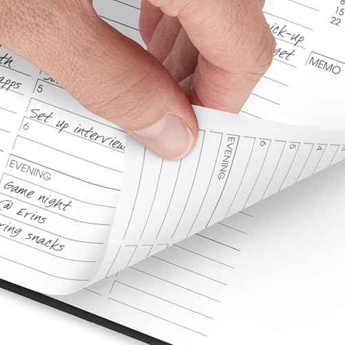 AT-A-GLANCE 2026 Appointment Book Planner, Weekly & Hourly, 7" x 8-3/4", Medium, Black (708650526)