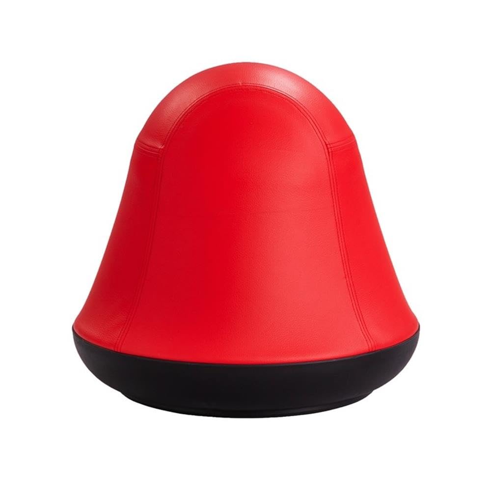 Safco Runtz Swivel Ball Chair for Kids, Anti-Burst, Exercise Ball Chair, 360° Rotation, Supports Movement, Better Posture and Balance, Red