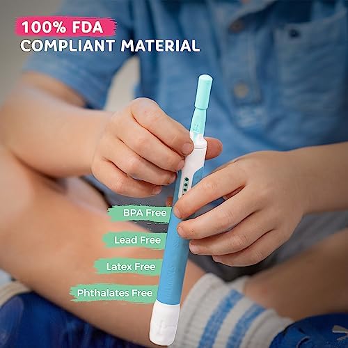 TalkTools Sensi Oral Sensory Therapy Tool with Soft Sensi Jaw Tips (Ocean Blue, 5 Tips Set - Ocean Blue)