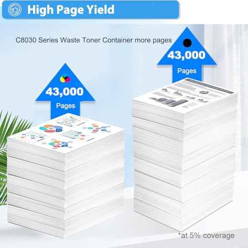 Compatible AltaLink C8030/C8035/C8045/C8055/C8070 Waste Toner Container (43,000 Pages) - 008R13061 Waste Toner Cartridge Replacement for Xerox AltaLink C8030 C8035 C8045 C8055 C8070 Printer