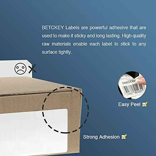BETCKEY - Compatible Continuous Film Labels Replacement for Brother DK-2212 (2.4 in x 50 ft), Use with Brother QL Label Printers [10 Rolls + 2 Reusable Cartridges]