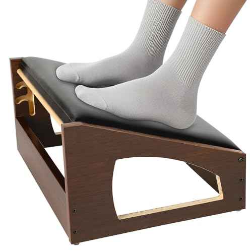 Ergonomic Foot Rest, 4 Adjustable Height Foot Stool,Footrest Under DeskÂ£Â¬ Soft Cushions, Foot Rest Office,Improving Posture, Promoting Blood CirculationÂ£Â¨EspressoÂ£Â©