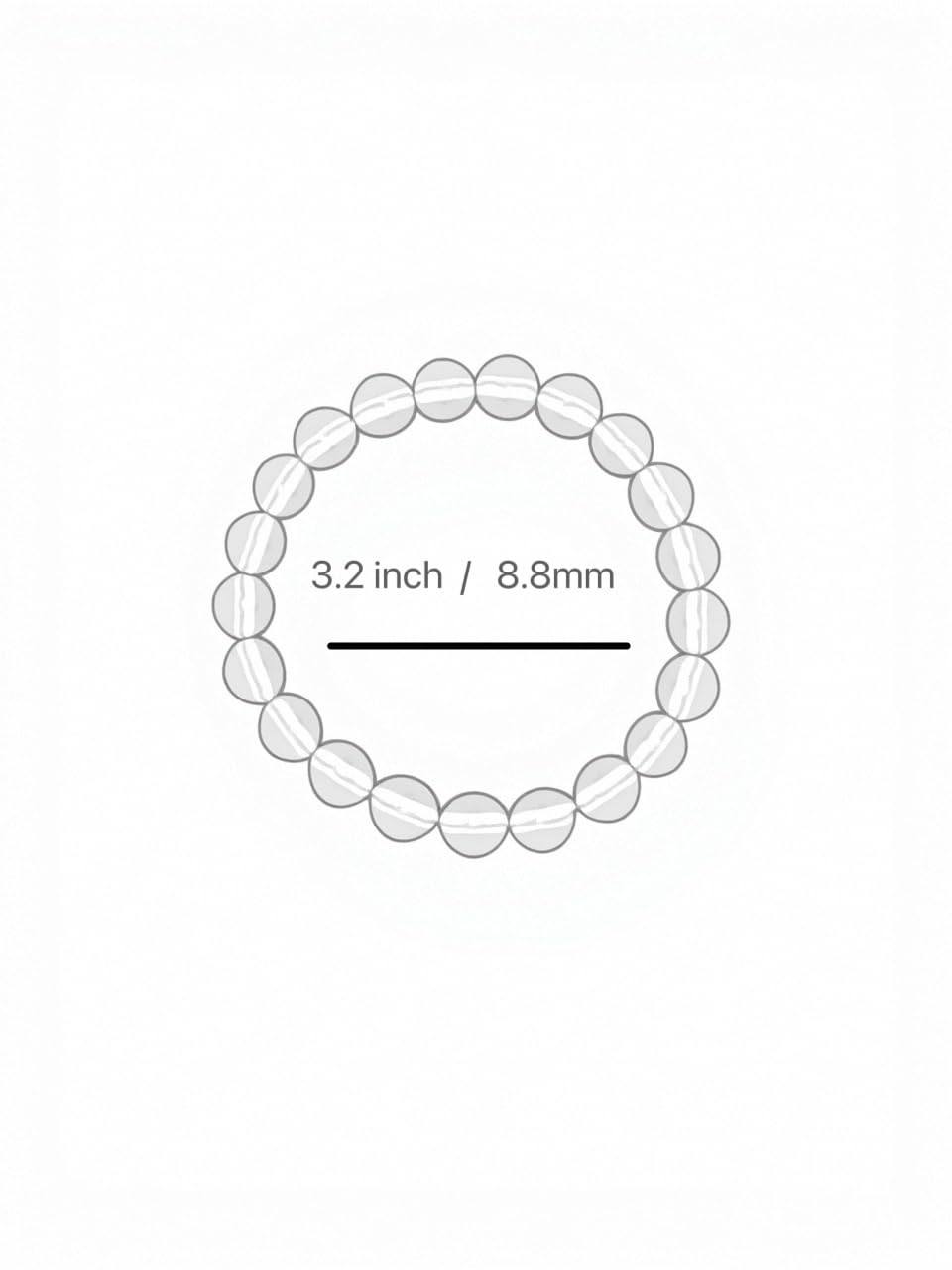 IETWIPNO Stretch Crystal Bracelet for Women,Elastic Beaded Bracelets Set of 1,Multicolor Healing Stone Adjustable Bangle,Gift for Her (10MM Round Red)
