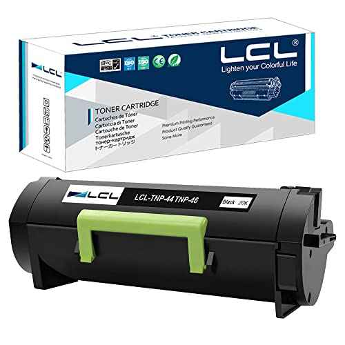 LCL Compatible Toner Cartridge Replacement for Konica Minolta TNP44 TNP-44 TNP46 TNP-46 A6VK01F A6VK01W 20000Pages Bizhub 4050 4750 (1-Pack Black)