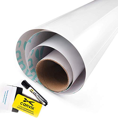 Dry Erase Whiteboard Wall Decal Sticker ? 36 x 72 Inch Large Self-Adhesive, Removable, Residue Free Contact Paper for Kids, Home, and Office ? Marker & Eraser Included