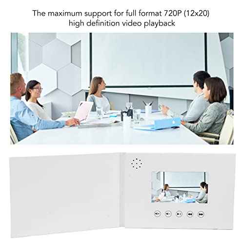Video Greeting Card, Video Brochure Electronic Greeting Card with LCD Screen, Video Book that Plays Your Wedding Video, Wedding Video Book, Wedding Video Album (4.3inch)