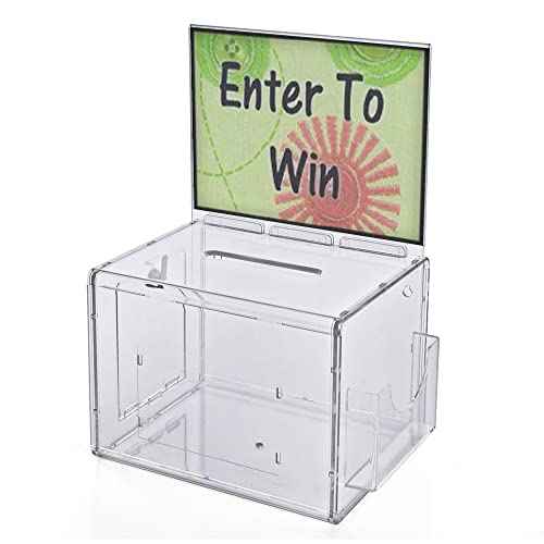 Azar Lottery Box, Clear, Extra Large