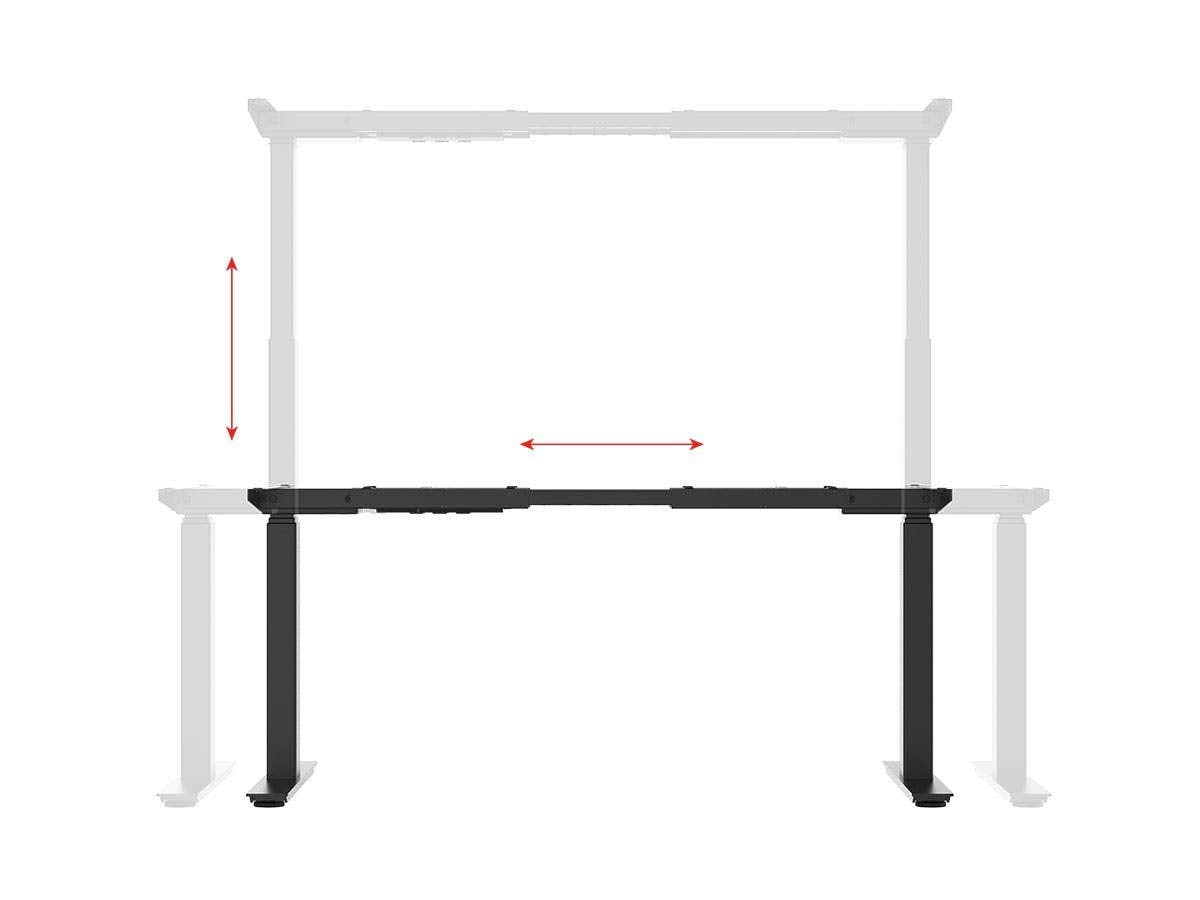 Monoprice Electric Dual Motor Height Adjustable Sit-Stand Desk Frame, 265 lbs Weight Load Capacity, Ergonomic, for Home and Office - Workstream Collection
