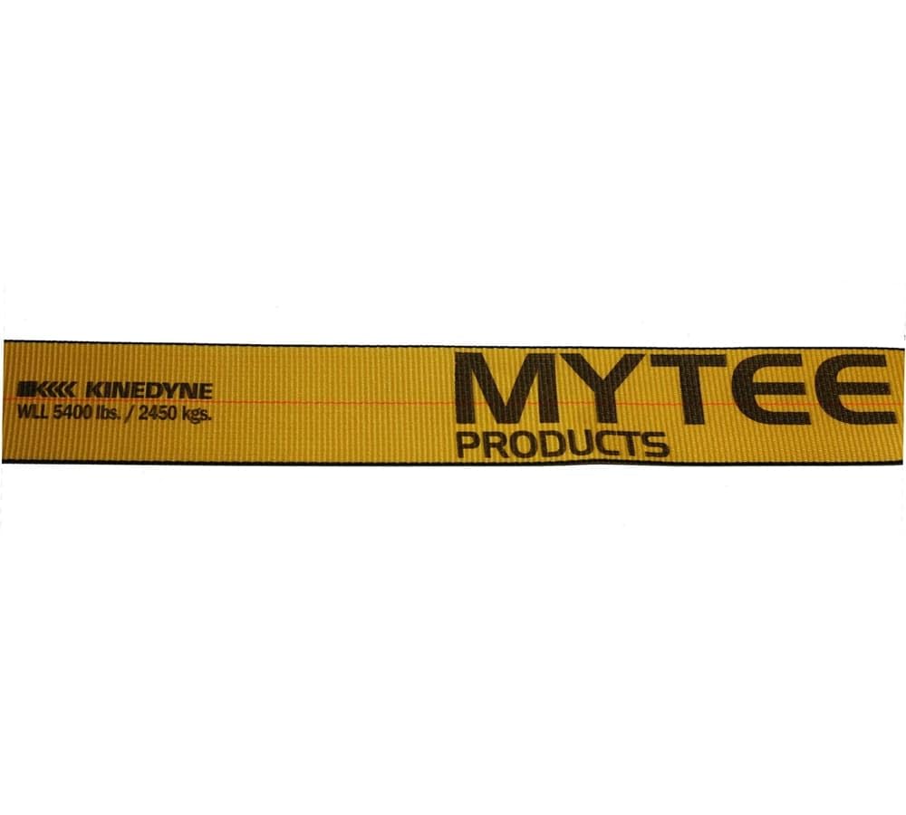 Mytee Products Kinedyne Winch Straps 4" x 30"" Blue Heavy Duty Tie Down w/Flat Hooks WLL# 5400 lbs | 4 Inch Cargo Control for Flatbed Truck Utility Trailer (10 Pack)"