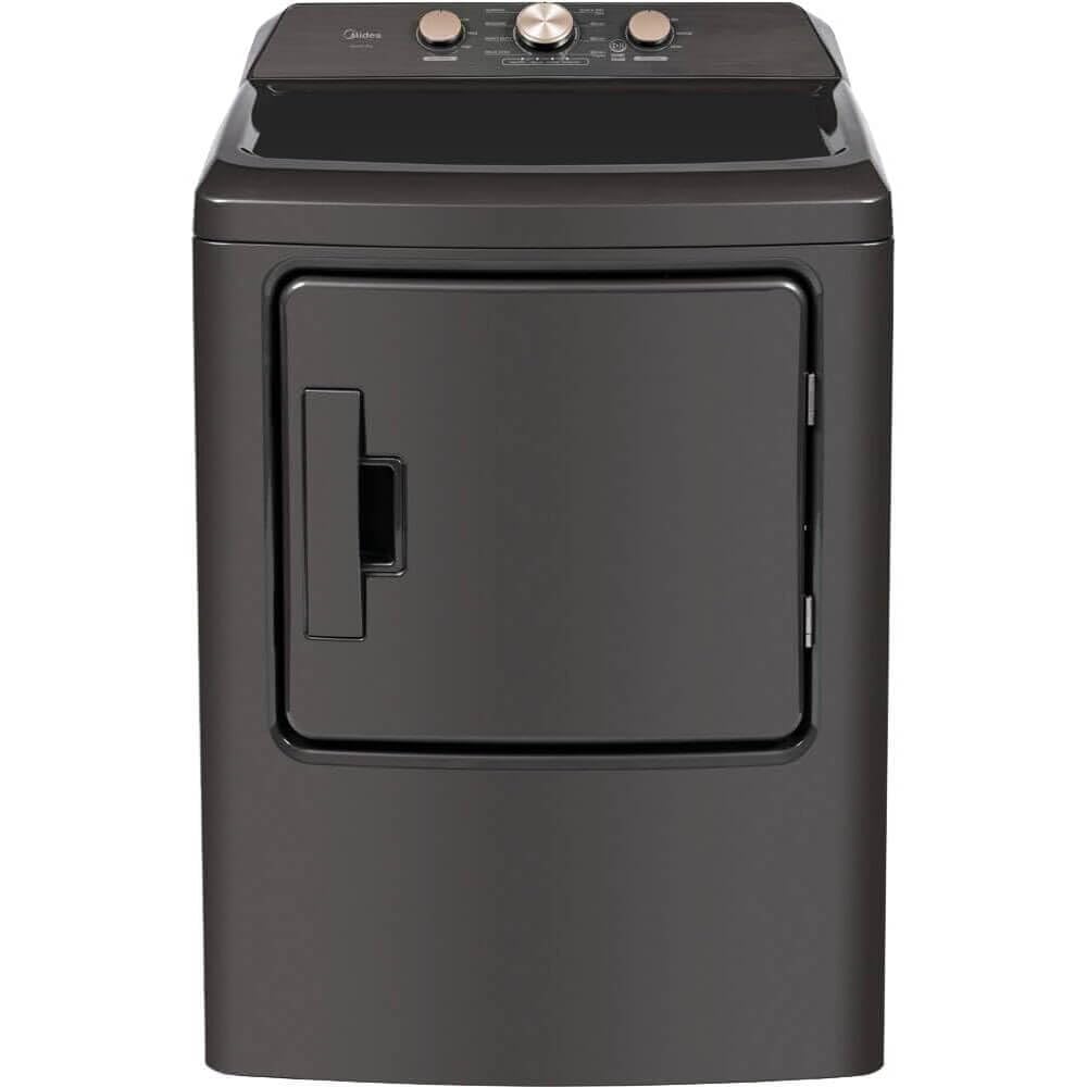 Midea MLTW41A1KIT1 Gray Top Load Washer and Dryer Pair MLTW41A1BGPR 4.1 Cu Ft High Efficiency Washer and 6.7 Cu Ft Ele