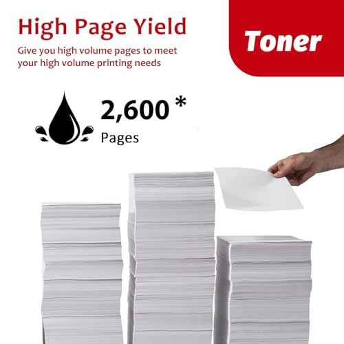 F166500 Black Toner Cartridge 1-Pack Replacement for Canon F166500 Black Cartridge Compatible with F166500 Printer