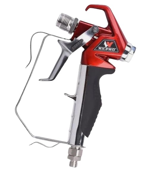 Airless Paint Spray Gun with 517 tip High Pressure 4000 PSI Red Series Airless Sprayer Gun (4 Finger)