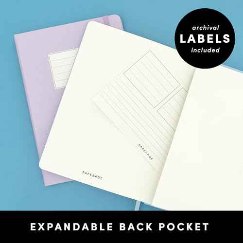 PAPERAGE Lined Journal Notebook, (Sage Green), 160 Pages, Medium 5.6 in x 8 in - 100 GSM Thick Paper ? Hardcover Journaling Notebook for Work, School & Note Taking
