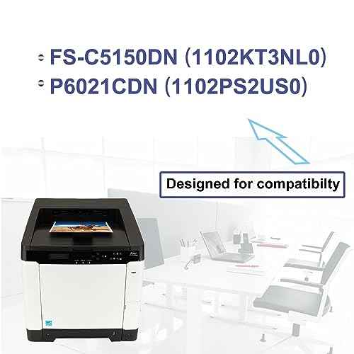 pgisoxt 1 Pack TK-582C 1T02KTCUS0 Cyan Toner Cartridge High Yield Compatible TK-582C TK582C Replacement for Kyocera FS-C5150DN(1102KT3NL0) P6021CDN(1102PS2US0) Printer (up to 3,000 Pages)