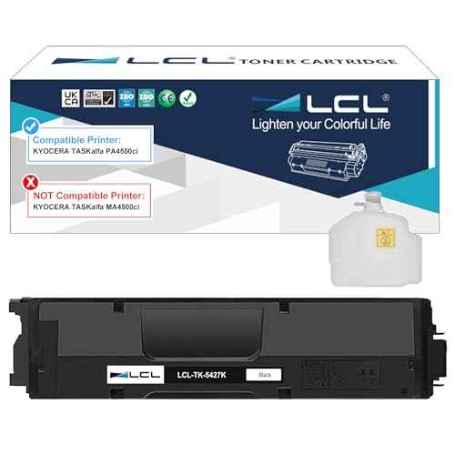 LCL TK5427 Black Toner Cartridge Replacement for Kyocera TK-5427 TK-5427K for Kyocera TASKalfa PA4500ci Printer (1-Pack )