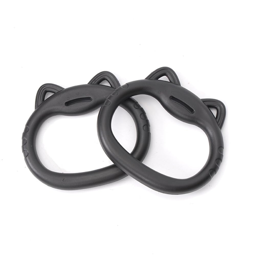 JIANWEI Gymnastics Rings Set for Kids, Professional Children Trapeze Bar Pull Up Rings with Straps Kids Playground Home Exercise Gym Rings with Drawstring Bag for Children Exercise(Pink)