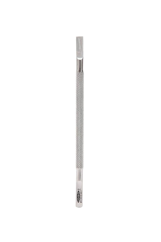 Cricket Logo Cuticle Pusher - Professional Nail Tools, Dual Tip Design for Pushing Back Cuticles and Cleaning Under Fingernails, Durable Stainless Steel with Slip-Resistant Handle - 1 Count